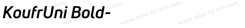 KoufrUni Bold字体转换